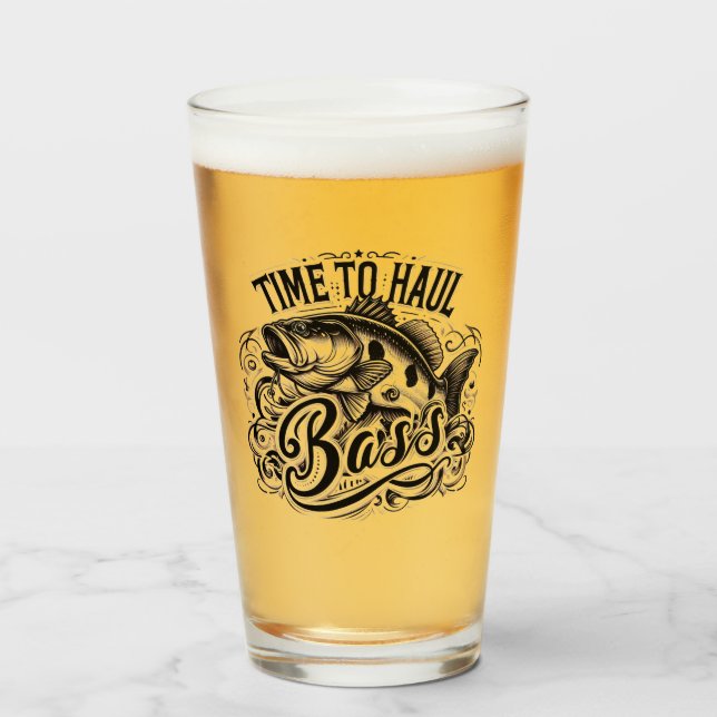 Verre Drôle temps pour Haul Bass Fishing (Devant (rempli))