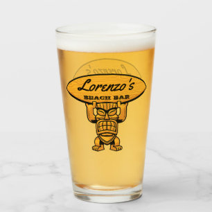 Verre du bar de plage de Lorenzo