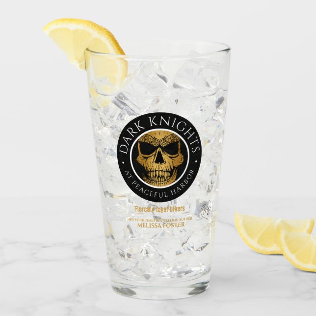 Verre du logo des Chevaliers noirs (Devant glace)