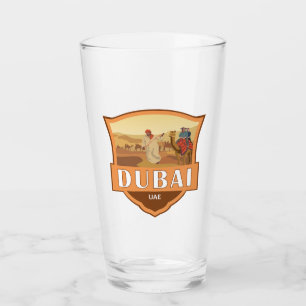 Verre Dubai Émirats Arabes Unis Désert Safari Retro