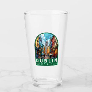 Verre Dublin Irlande Travel Art Vintage