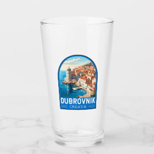 Verre Dubrovnik Croatie Travel Art Vintage
