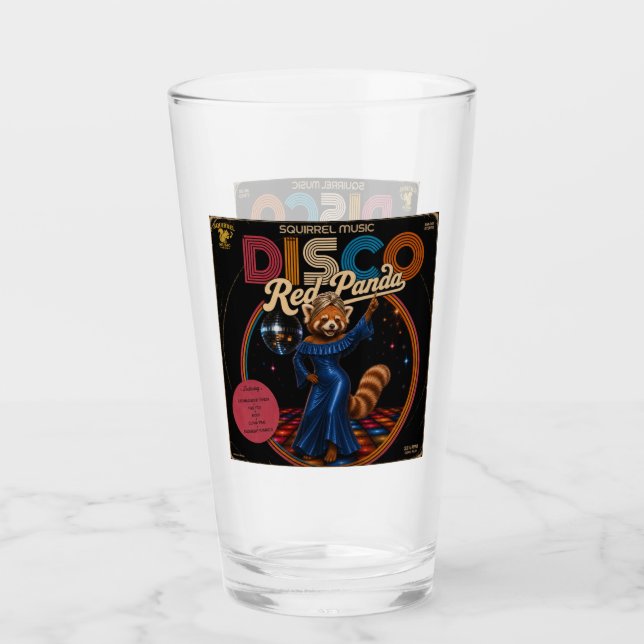 Verre Duo de Panda Rouge Disco (Devant)