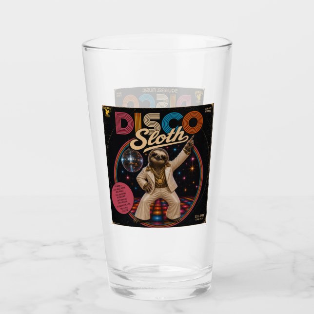 Verre Duo de paresseux disco (Devant)