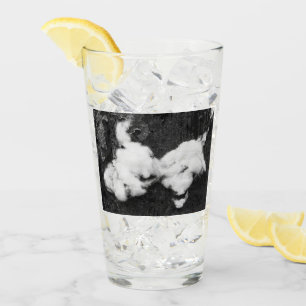 Verre duveteux vers le bas