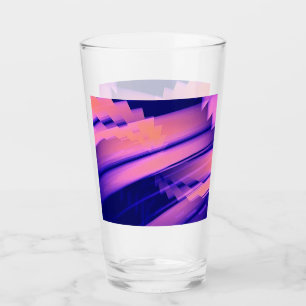VERRE EAU DE CHUTE ABSTRAITE