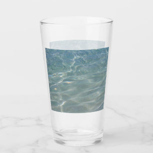 Verre Eau des Caraïbes Bleu Abstrait Nature