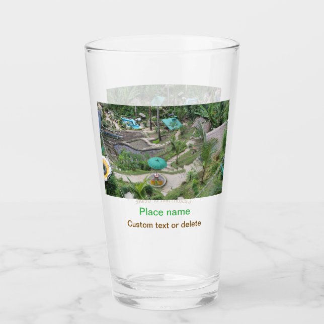 Verre eau océan plage photo ajouter nom texte place été (Devant)