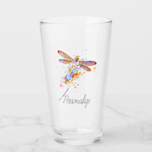 Verre Éclaboussure de libellule personnalisée