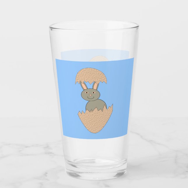 Verre Écouter du lapin de l'Oeuf Étrange (Devant)