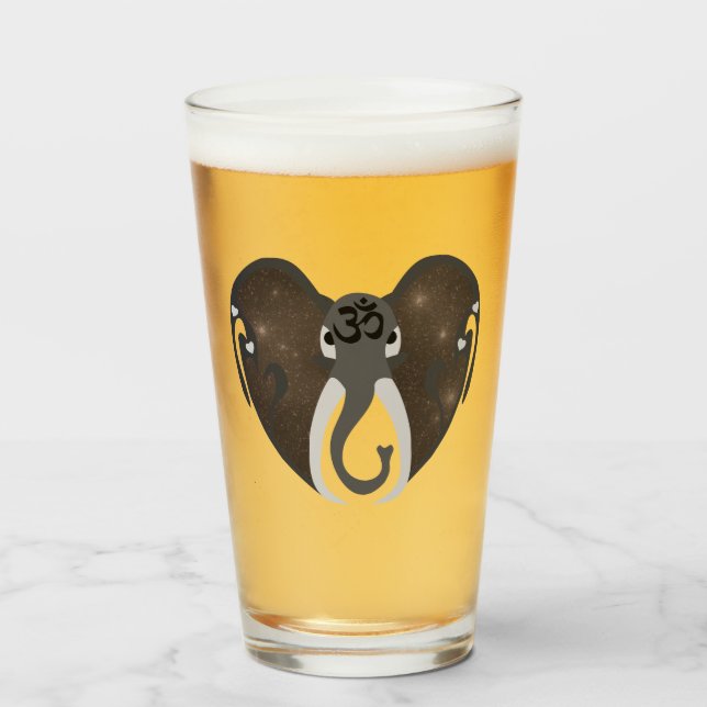 Verre Ecouter les éléphants au Cosmos (Devant (rempli))