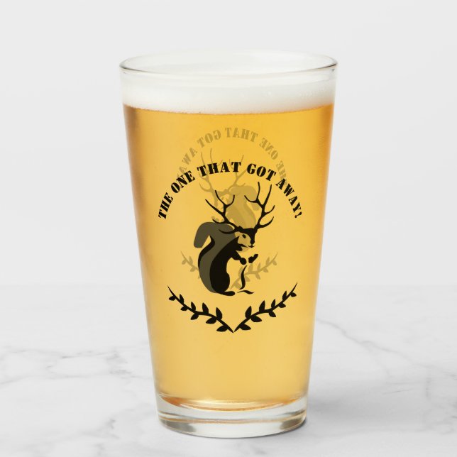 Verre Écureuil Noir Avec Antler À Dix Points (Devant (rempli))