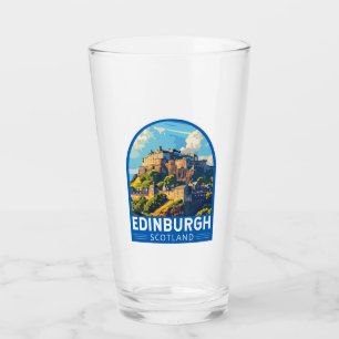 Verre Edinburgh Scotland Travel Art Vintage