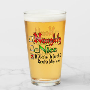 Verre Édition Alcool Naughty Ou Nice