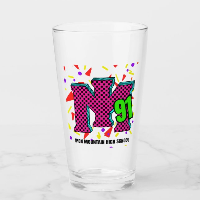 Verre ÉDITION LIMITÉE : classe IMHS de Party Pint 1991 (Devant)