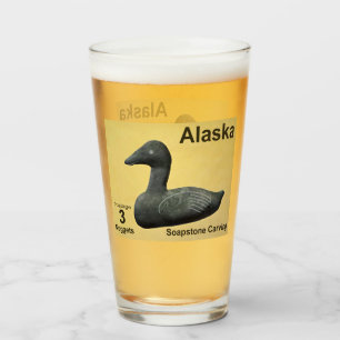 Verre Eider en pierre à savon - Alaska Postage