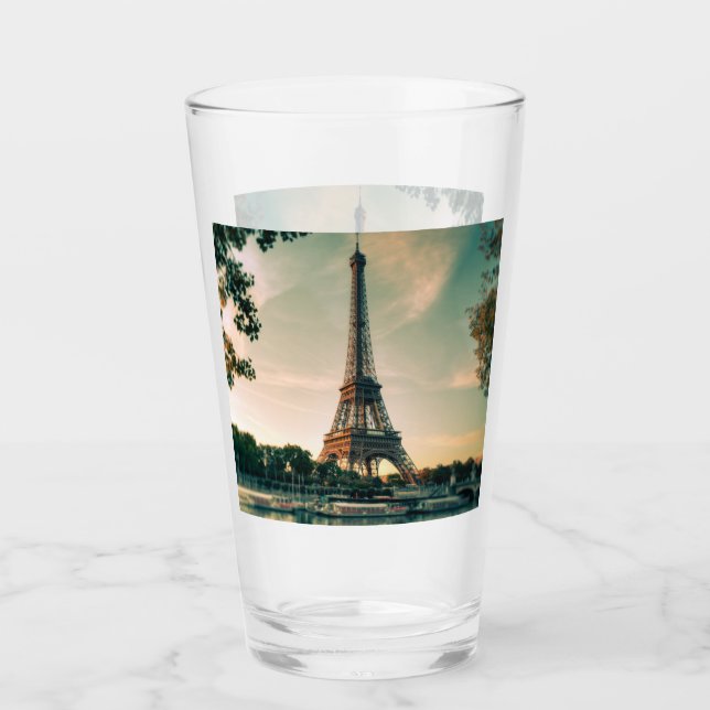 Verre Eiffel tour lancer oreiller (Devant)