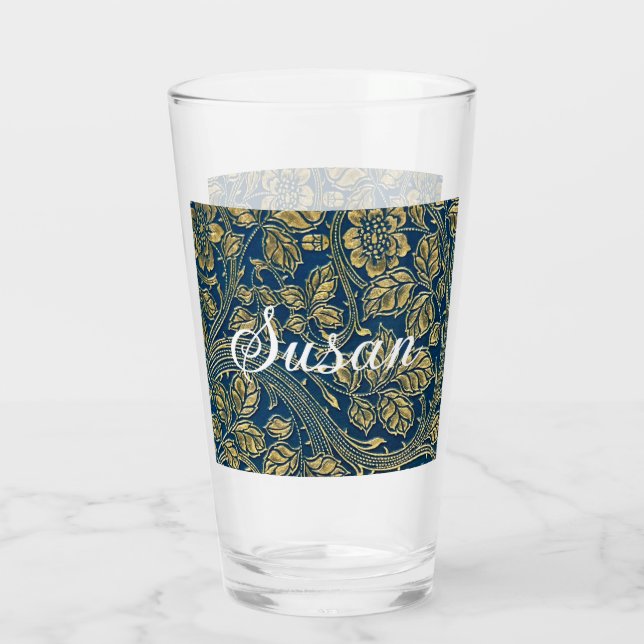 Verre Élégance Bleu Doré (Dos)