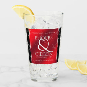 Verre Élégant 42e anniversaire du Mariage Jasper
