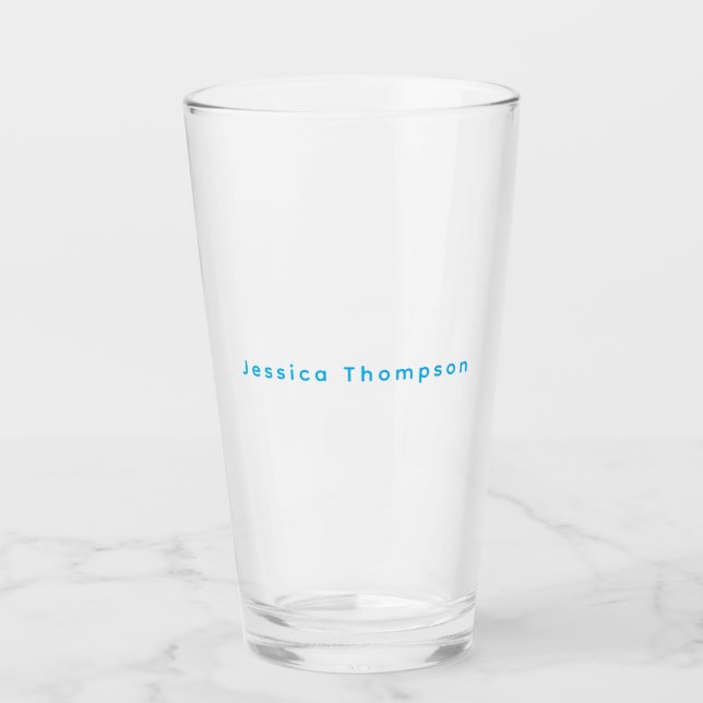 Verre Élégant Moderne Simple Professionnel Nom (Devant)