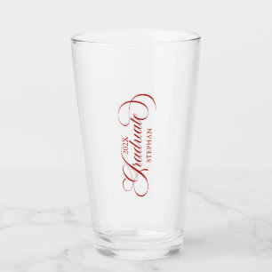 Verre Élégante typographie de script rouge