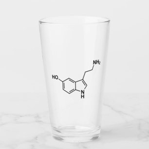 Verre élément du symbole scientifique de la formule chim