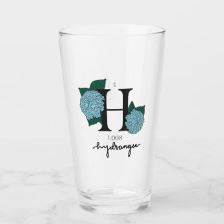 Verre Élément hydrogène floral