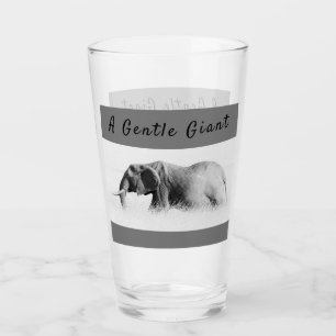 Verre Eléphant Géant Doux photo haute clé avec texte