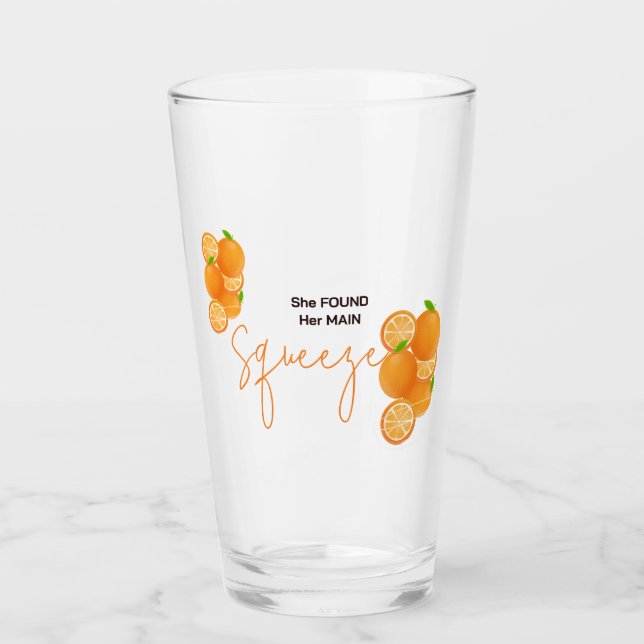 Verre Elle a Trouvé Sa Douche de Mariée Squeeze (Devant)