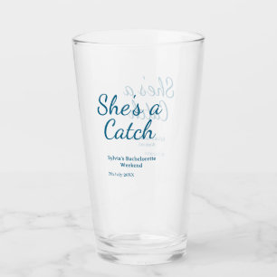 Verre Elle est un nom de weekend de célibataire bleu dat