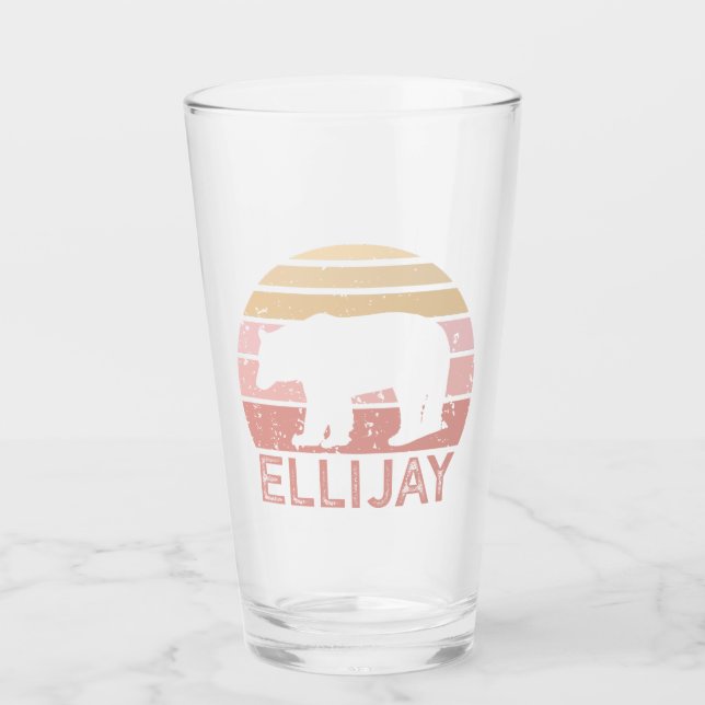 Verre Ellijay Georgia Ours Rétro (Devant)