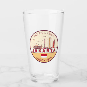 Verre Emblème Skyline de Jakarta Indonesia City