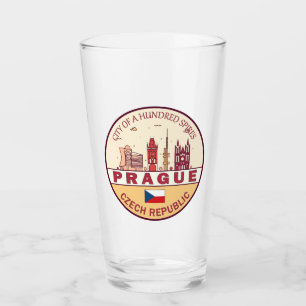 Verre Emblème Skyline de Prague République tchèque