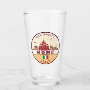 Verre Emblème Skyline de Rome Italie
