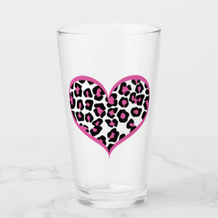 Verre Empreinte de léopard du coeur sauvage