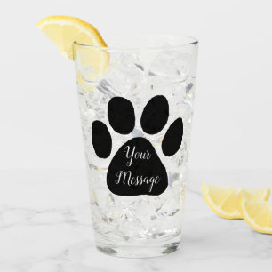 Verre - Empreinte de patte de chiot