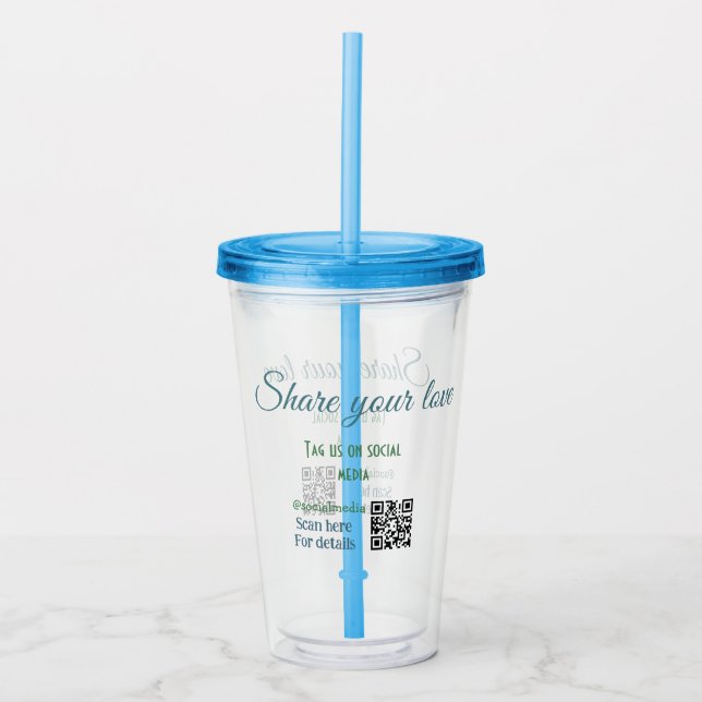 Verre en acrylique (Devant)