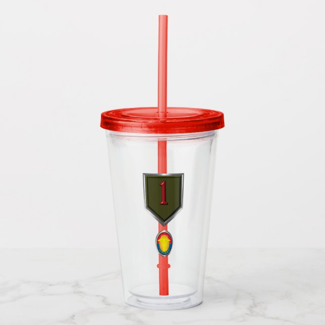 Verre En Acrylique 1re division d'infanterie  (Devant)