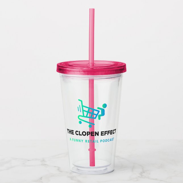Verre En Acrylique À la fête de l'Effet Clopen (Devant)