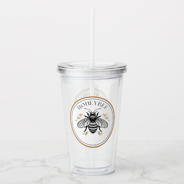 Verre En Acrylique Abeille à miel (Devant)