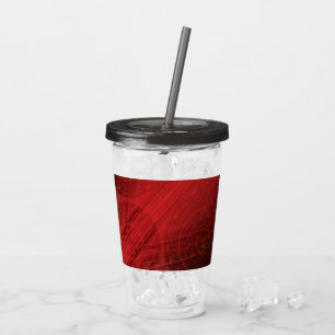 Verre En Acrylique Acceptation   Médaillons de méditation rouge