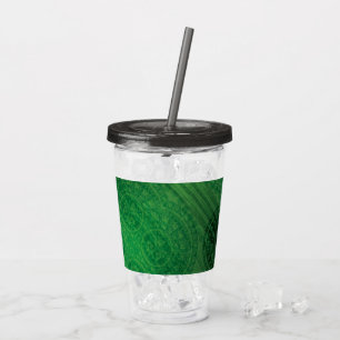 Verre En Acrylique Acceptation Médaillons de méditation verte