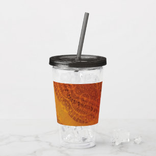 Verre En Acrylique Acceptation Médaillons de saumons rouges orange