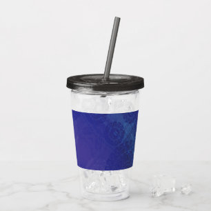 Verre En Acrylique Acceptation Médaillons de violet violet bleu Ind