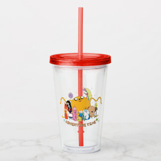 Verre En Acrylique Adventure Time | Large Jake Group Graphic