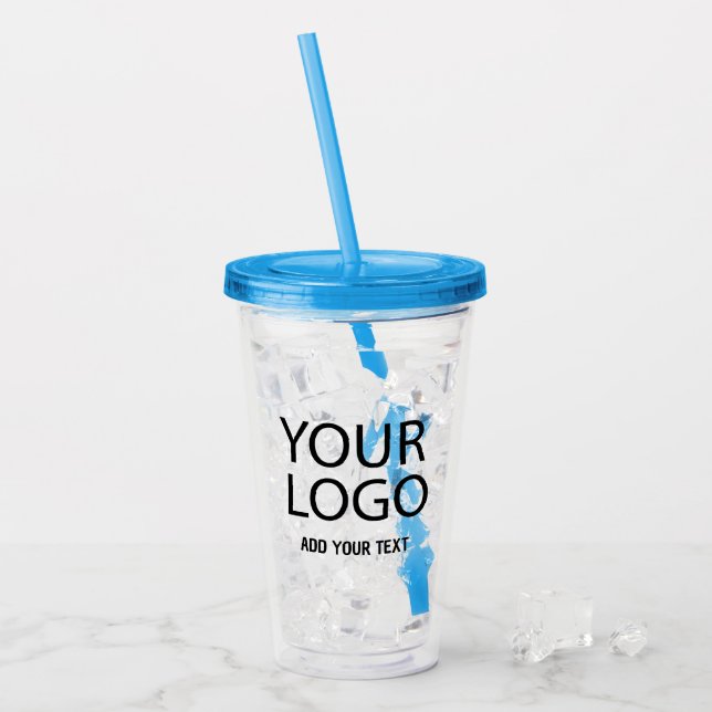 Verre En Acrylique Ajouter votre logo d'entreprise et votre texte per (Devant glace)