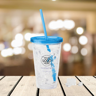 Verre En Acrylique Ajouter Votre Logo Typographie Simple