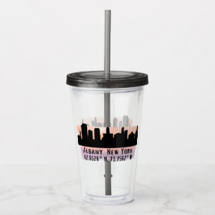 Verre En Acrylique Albany NY City Skyline