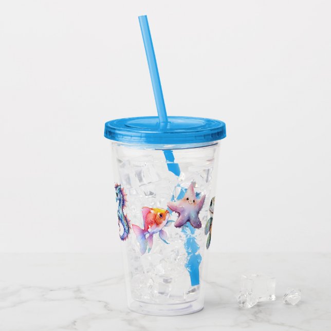Verre En Acrylique Amis aquatiques (Devant glace)