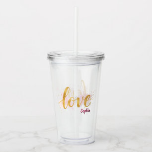 Verre En Acrylique Amour